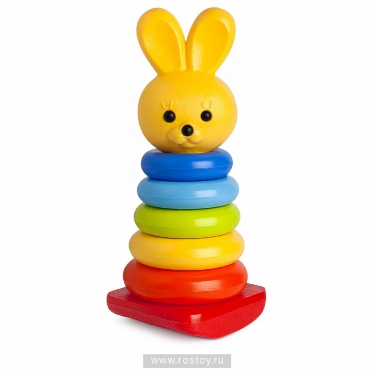Bunny rocking pyramid