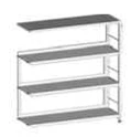 Single-sided shelving unit 880x300x1152 mm (WxHxH)