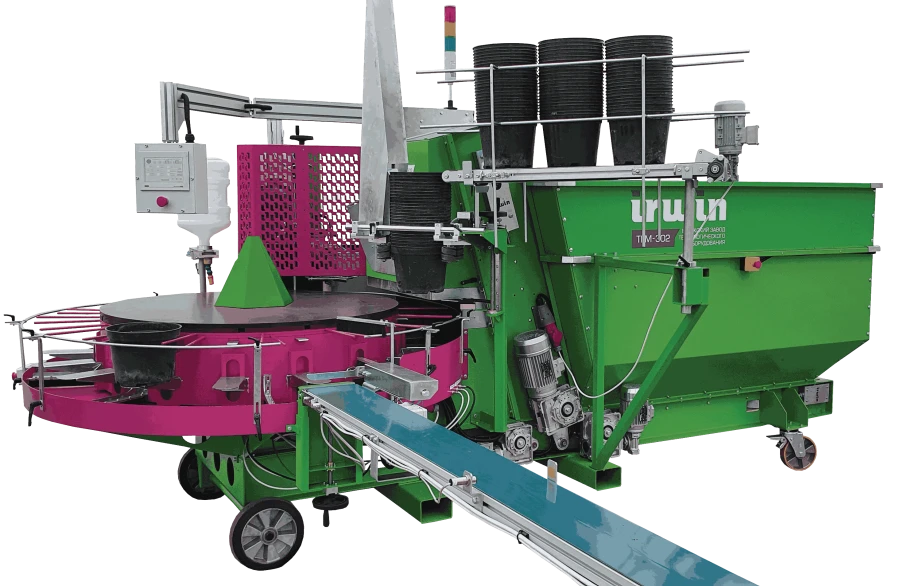 Automatic peat filling machine IRWIN TFM-302