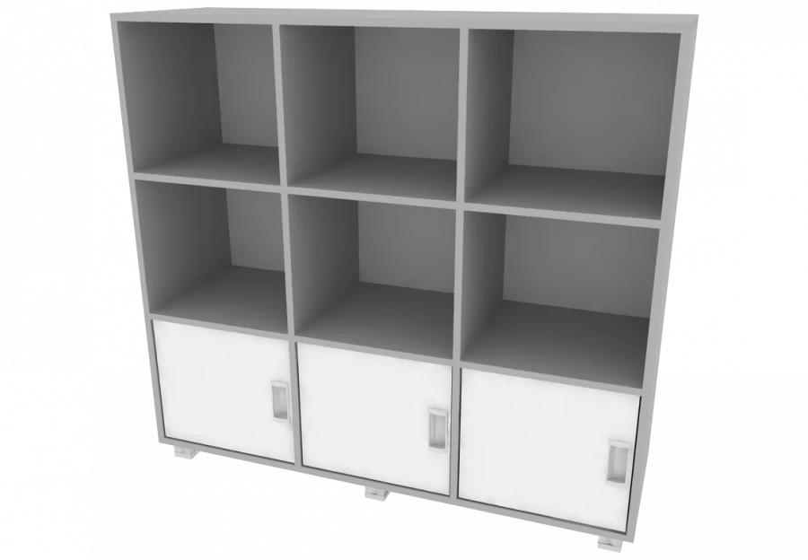 Single-sided shelving unit 1189x380x1104 mm (WxHxH)