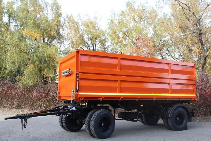 Double-axle tipping trailer type 8551-02 of modification 8551M3