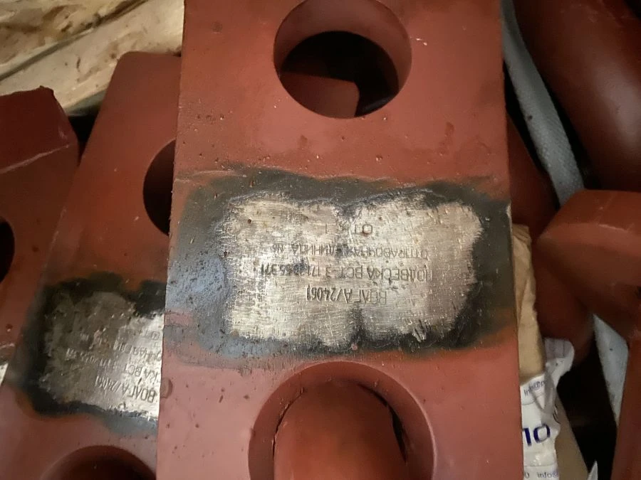 Pipework hangers of the EK-drum pipeline. 171.20.208 VS