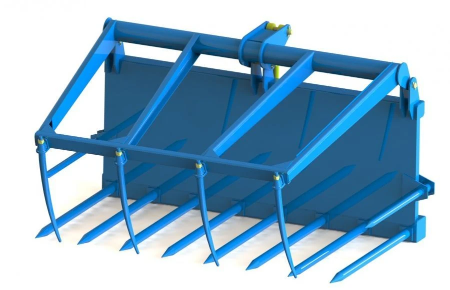 Replacement implement for the universal agricultural loader PKU-0,8: forks PKU-0,8-12.