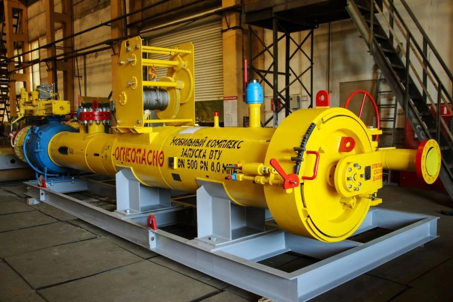Mobile complex for launching of in-pipe devices DN 150 - 1400; PN 0.6-16.0 MPa