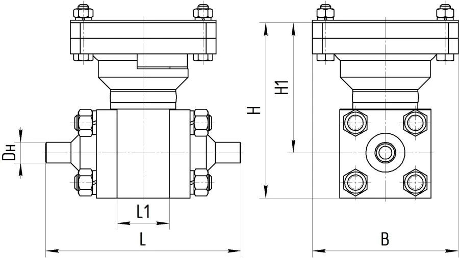 Ball shut-off valve ATEK.491811.110