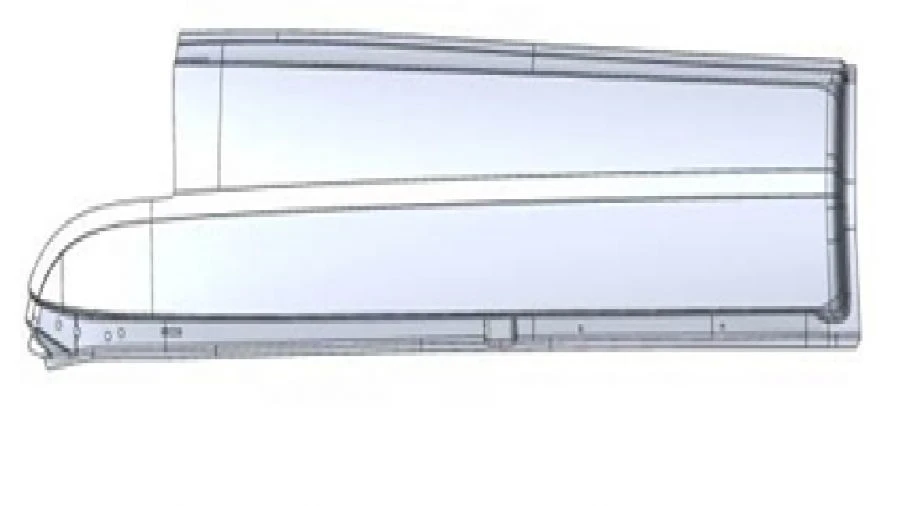 Roof panel left A9606579109