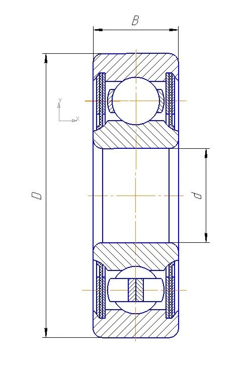 Bearing 6-180502US9 GOST 520-2011