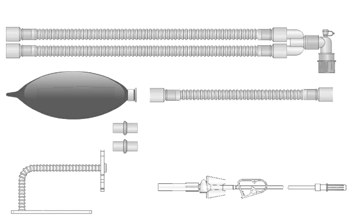 Respiratory devices for joint use with anaesthetic and resuscitation equipment, version: a