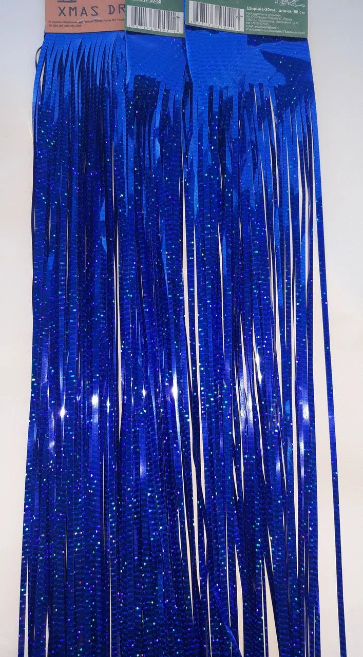 New Year's Eve rain - blue, 20x50cm