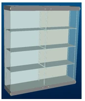 Display case 2000 x 500 x h 2100