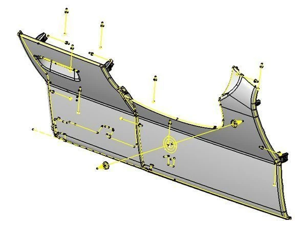 Lower cover plate assembly 96738593ZD