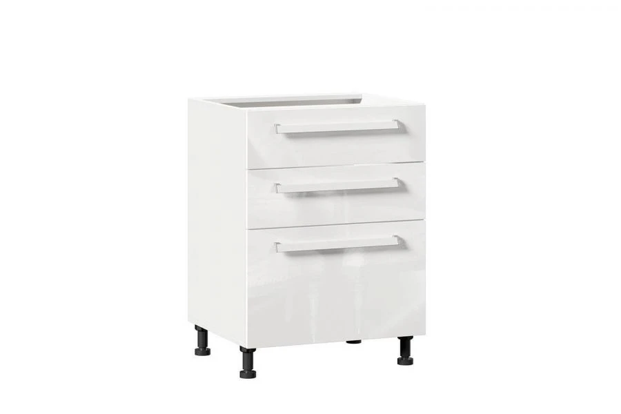 Gerda LD.272140.000 Front set for kitchen cabinet 600 with 3 drawers (White gloss )
