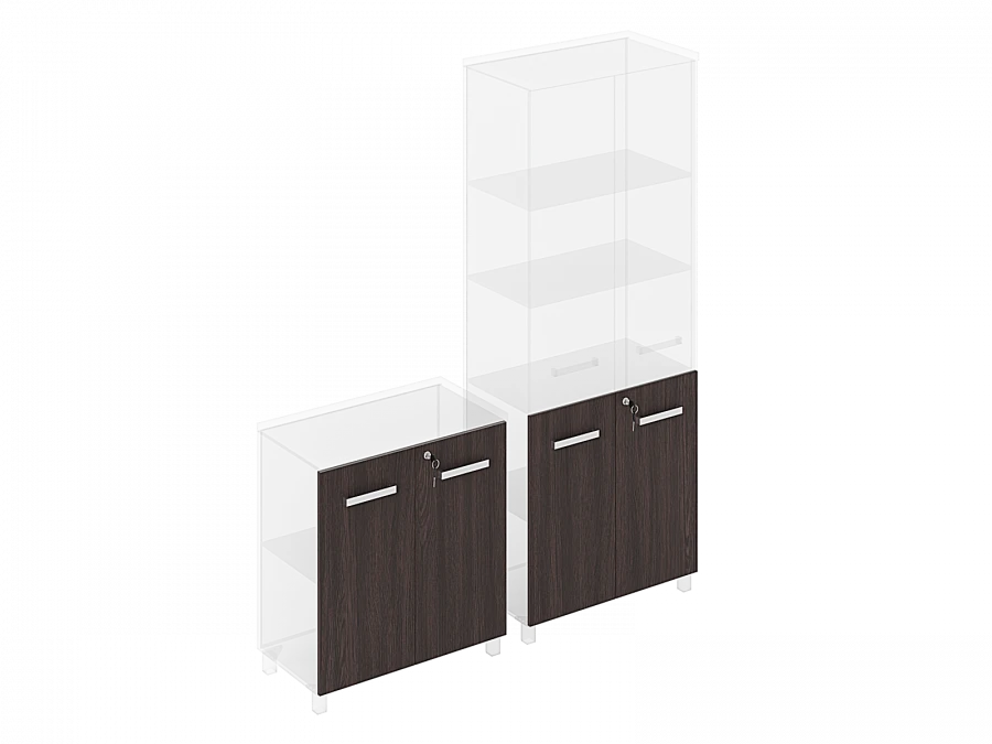 Diplomat series: low doors for wardrobe (set of 2 pcs.) 038
