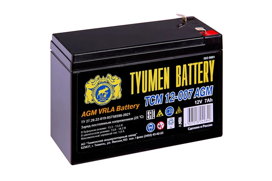 Lead-acid stationary monoblock battery TCM 12007