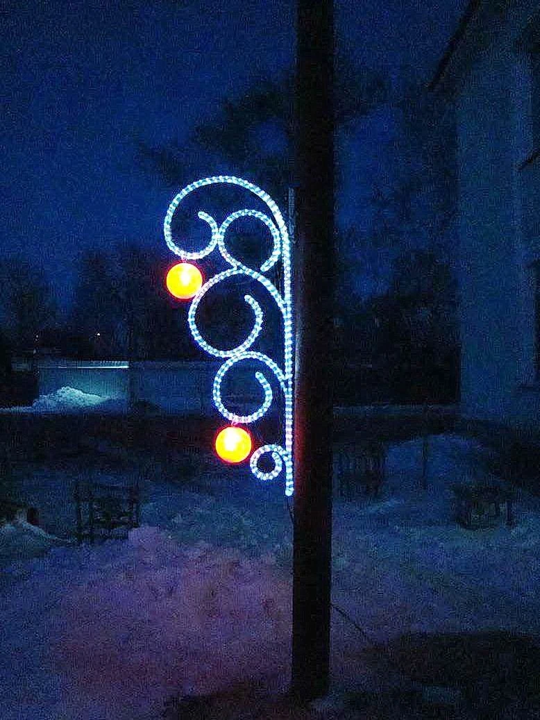 LED console (LED panel) "Orenburg" - decorative street lamp on brackets (modifications 220V, 24V,12V)
