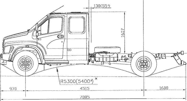 Chassis, Modification C42R33, Diesel engine Euro-5, Automatic transmission (OP RU K-RU.RU00.0000009.?6)