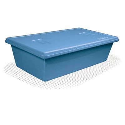 Polymeric containers with perforated tray and lid for pre-sterilisation cleaning, chemical disinfection and sterilisation.