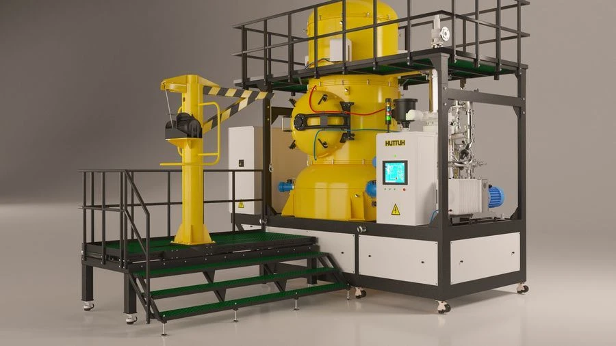 Elevator vacuum electric resistance furnace of SEWG type