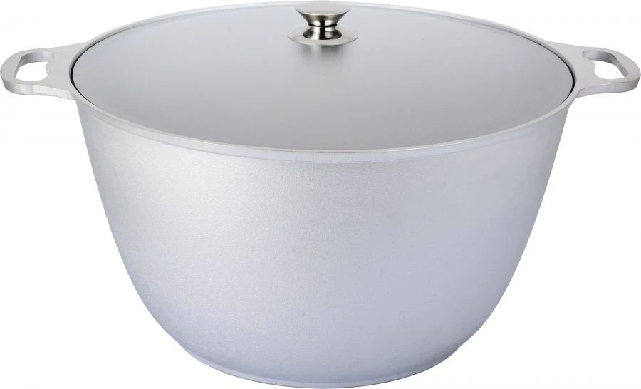 20L cast aluminium saucepan (uncoated) TM Kukmara, with aluminium lid