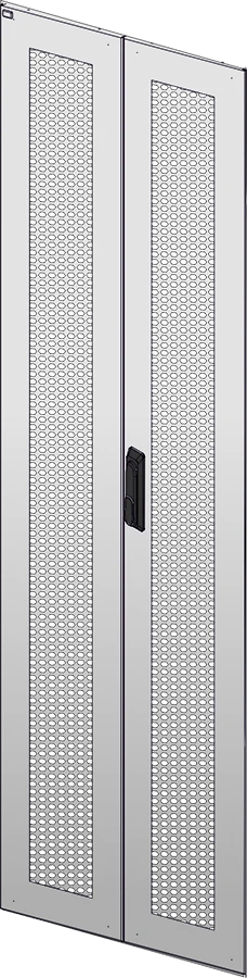 LN35-33U6X-D2P ITK Double leaf perforated front door for LINEA N 33U cabinet 600mm grey