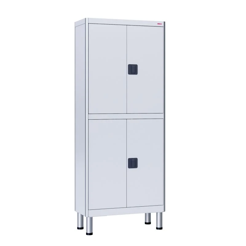 ??-04-"???" (???-7648.01-11) Two-section medical cabinet, two-leaf, made of aluminium profile and carbon steel, with mezzanine