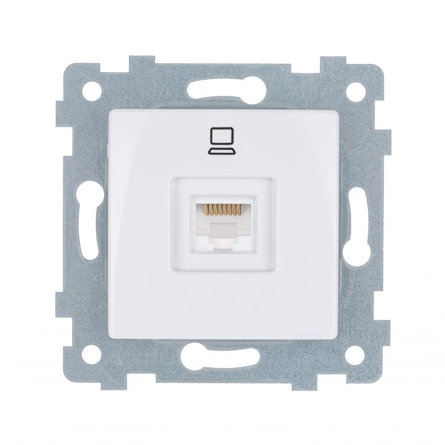 "MARIA" Mechanism of low-voltage socket PC socket w.c. RK1-455, colour white. RK1-455, colour white