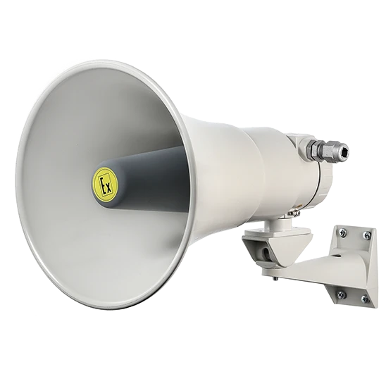 Explosion-proof horn loudspeaker GRV-07e in modifications: GRV-07e-20, GRV-07e-30, GRV-07e-30RM, GRV-07e-50.