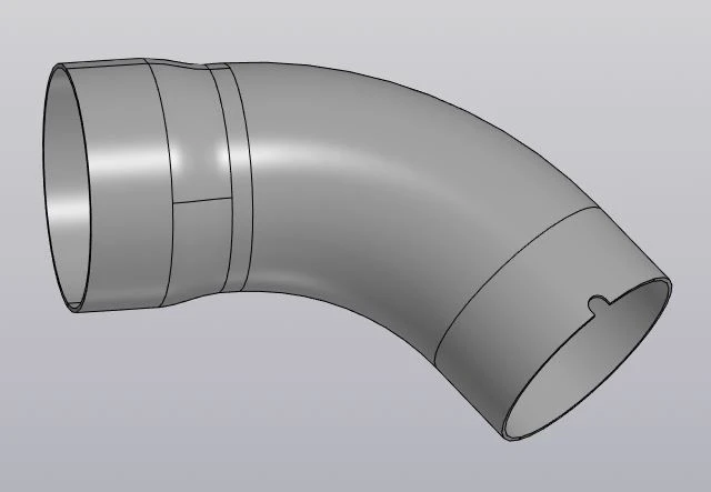 Inlet pipe 1201735XGW02A/ 11.71.076.700.006