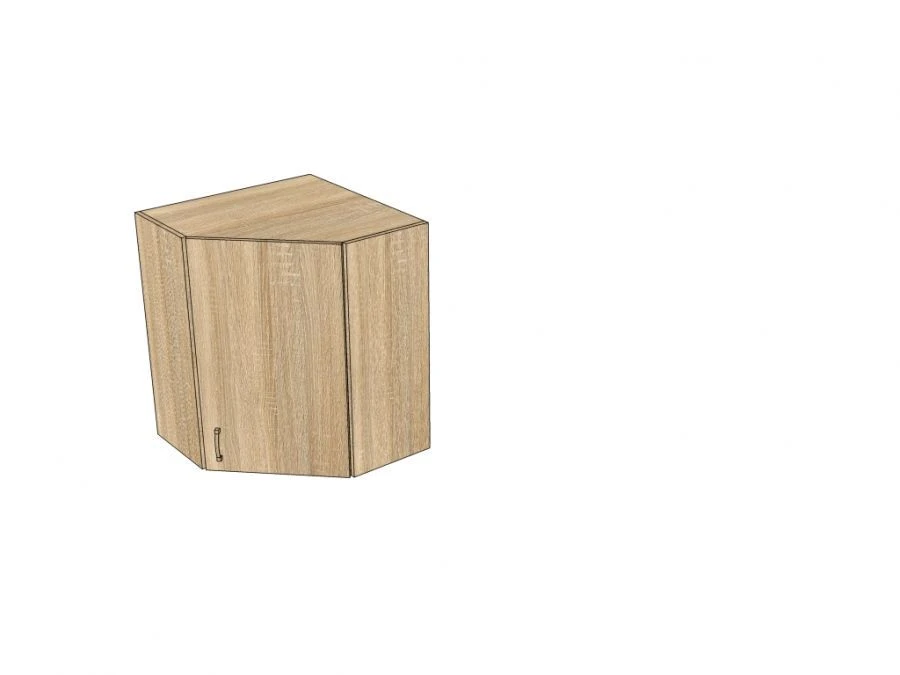 Hinged corner cupboard (kitchen)