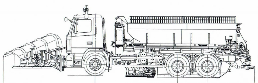 Combined machine KO-829BM, type KO-829BM, base chassis: MAZ-6312C3, MAZ-6312C5