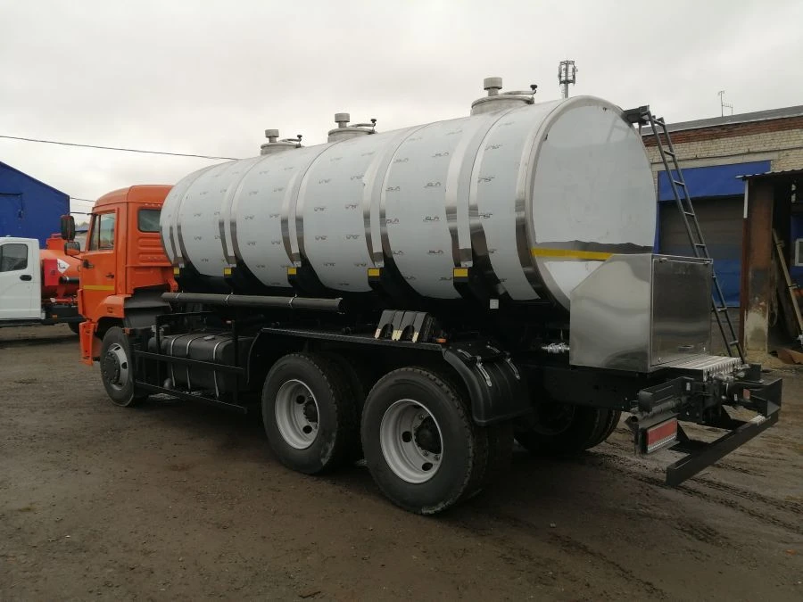 Tank truck for transporting food liquids type 576503 on KAMAZ chassis KAMAZ-018/2011/TRCU-3axel-102 65115-A5, 65115-50, 65115-