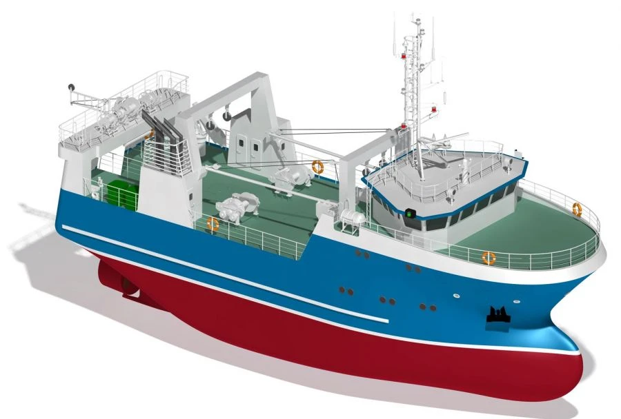 Small fishing trawler-freezer project R3220 "Grinda"