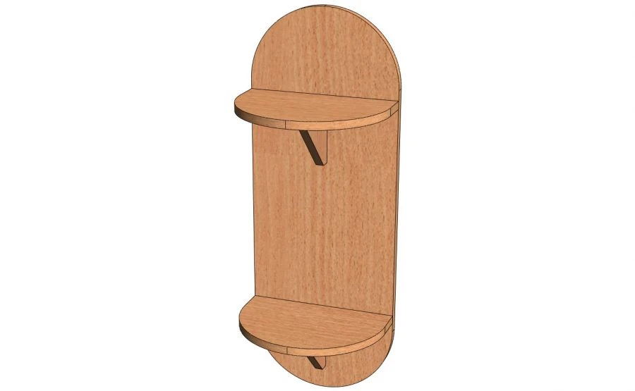 Wall shelf. Model: PN-2.
