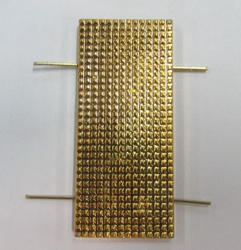 Gold-coloured metal gold-coloured petty officer's plaque 20x45 mm for internal affairs officers of the Russian Federation