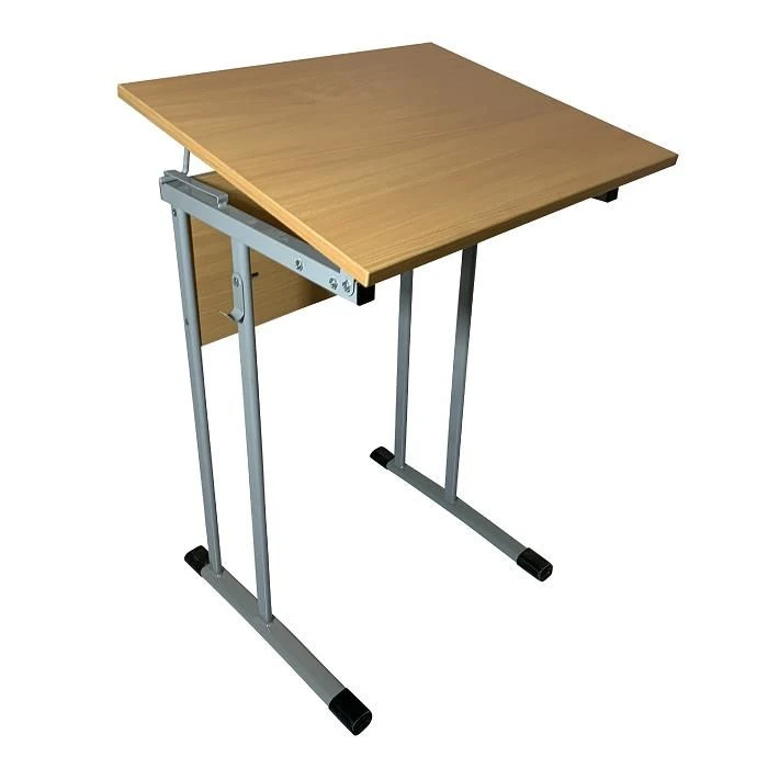 Pupil's table with non-adjustable height