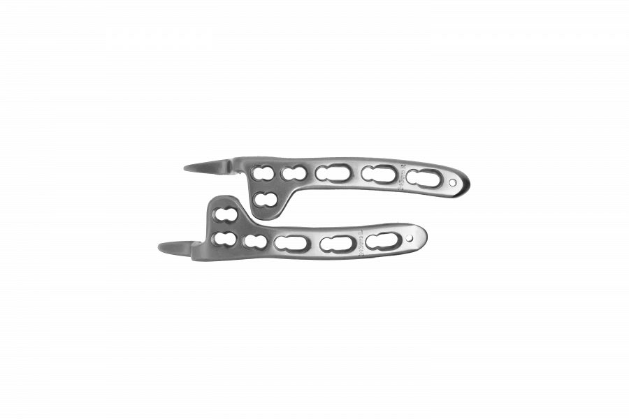 Hook plate with angular stability for left and right clavicles