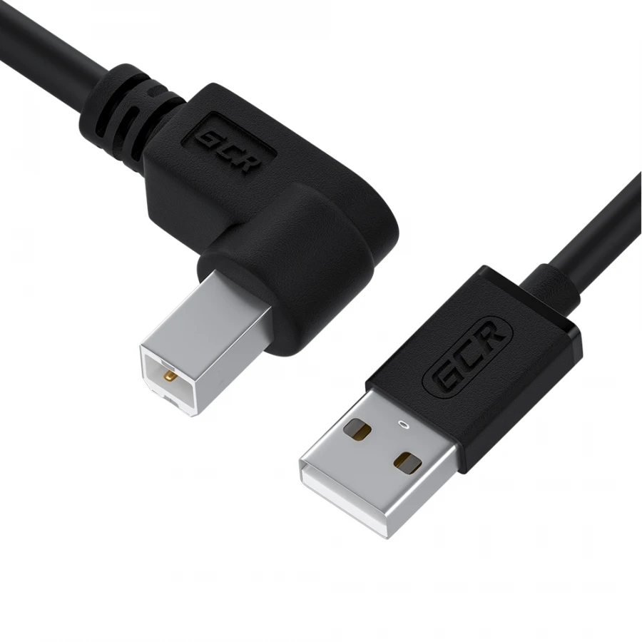 Printer Cable, Model GCR-UPC3M2, Angled Connector, USB 2. 0