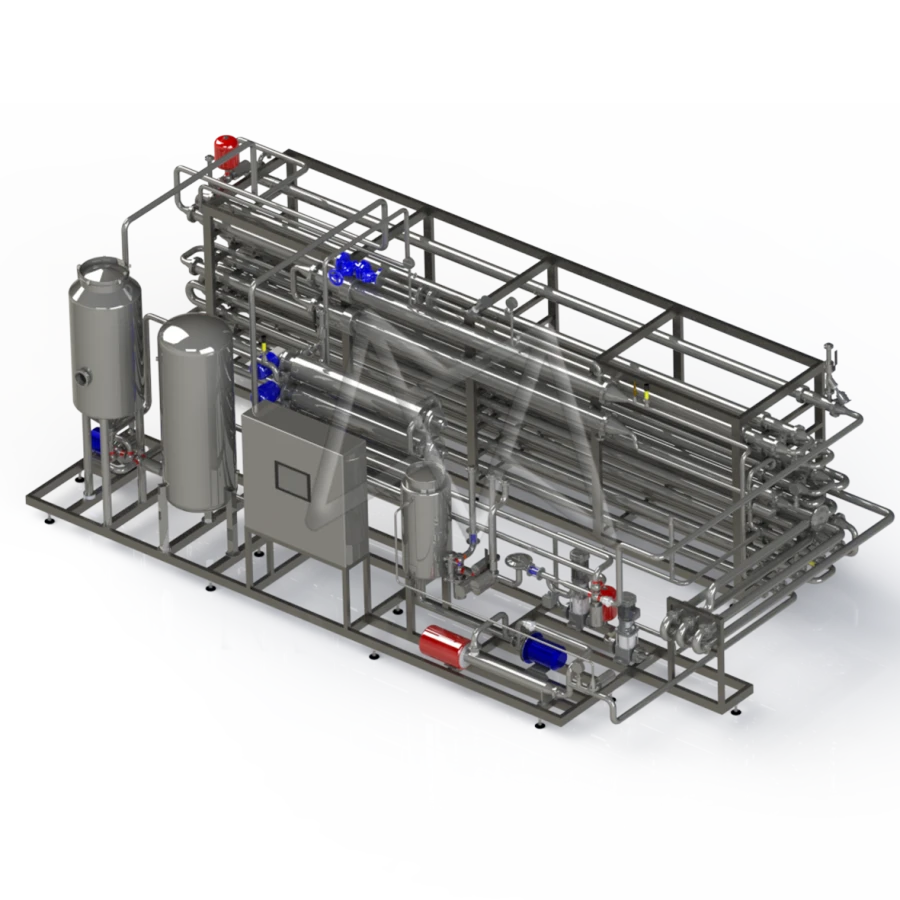 Sterilisation-cooling tubular units model P8-OSO