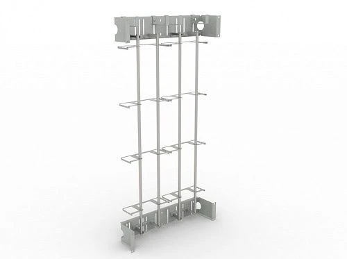 Cross-module vertical KMV series for installation in 19-inch racks and cabinets