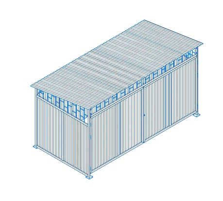 Canopy for dustbins(for 4 containers) ??-241.00