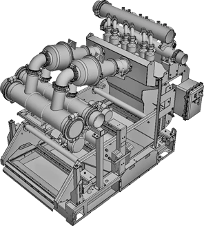 Sieve and hydrocyclone plant SGU-135