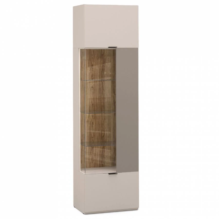 "SOHO" FGB-02.DS/DV, Showcase cupboard left at 2134 (mocha) from the modular furniture set "SOHO"