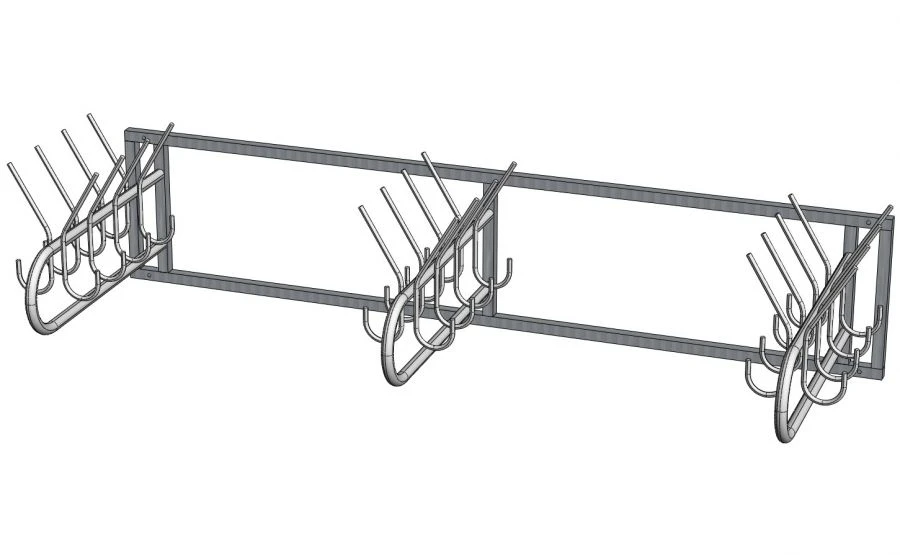 Wardrobe coat rack wall-mounted VN-1