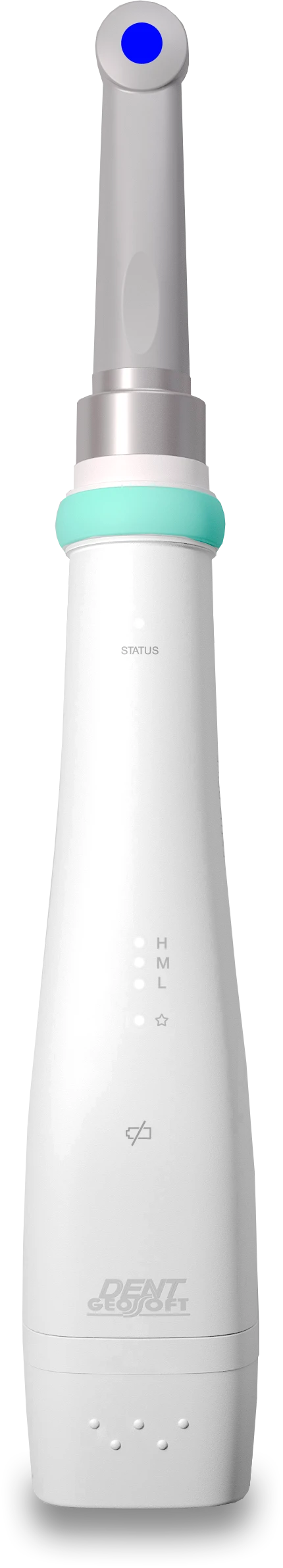 Dental photoactivator for polymerisation of composite filling materials. Model "Estus Light" (WITH BLUE FILLING MATERIALS).