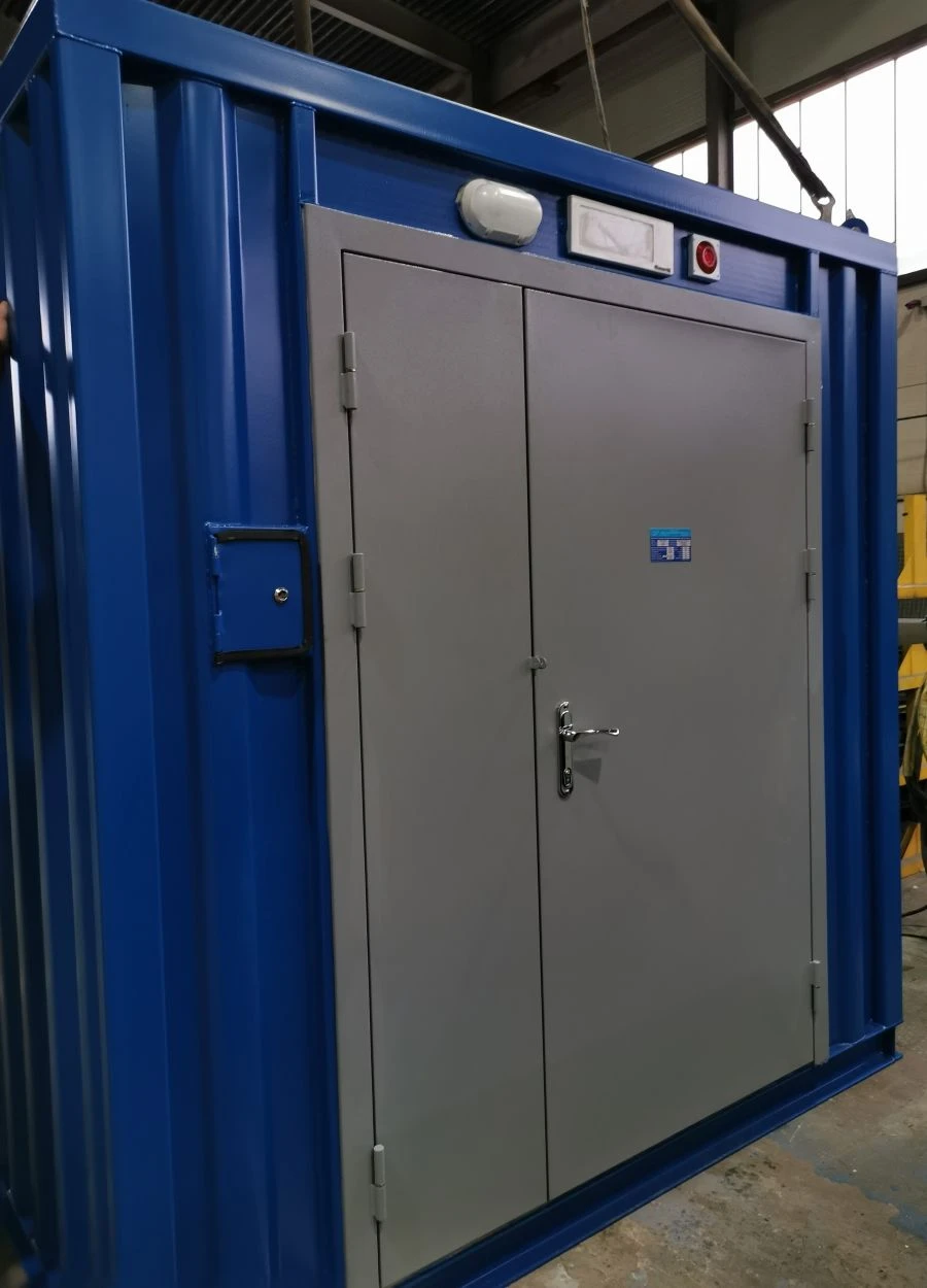 Power station, automated "Peter Bell" of container type PB-150-18D-10 on the basis of diesel unit YAMZ AD150S-T400-50.