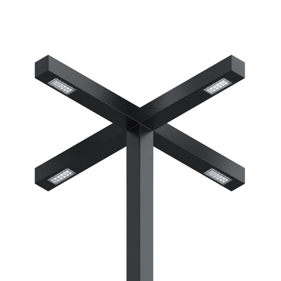 Street lamp SVETHOLL Aldebaran 4 heads 90 degrees L1720 B1720 H260 120W 28200 Lm