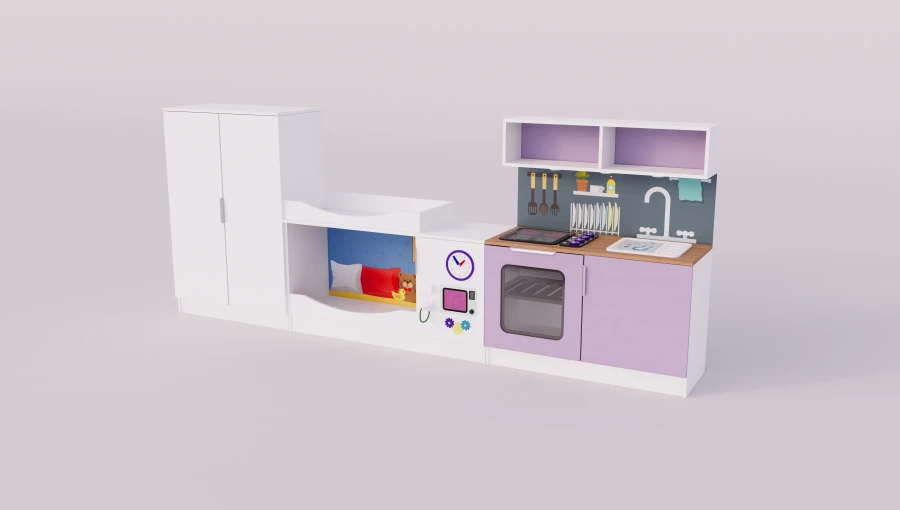Didactic wall "Cosy House" DMDS-005