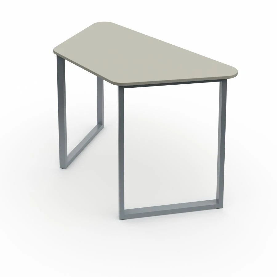 Pupil's table trapezium on rectangular tube