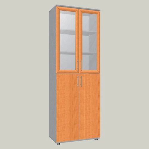 Document cabinet with two glass doors in frame profile model ??-4