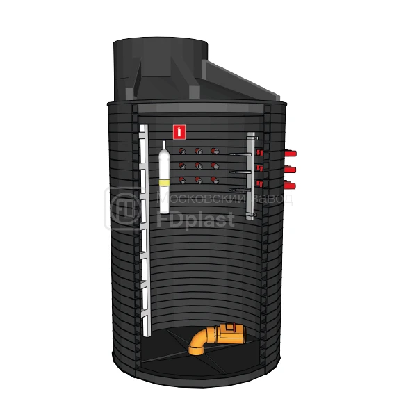 Wells and tanks from polymeric materials FDplast, diameter from 250 to 3000 mm.